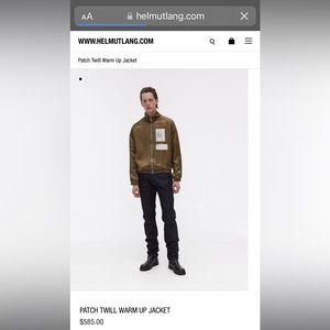 Helmet Lang warm up jacket XS mint condition